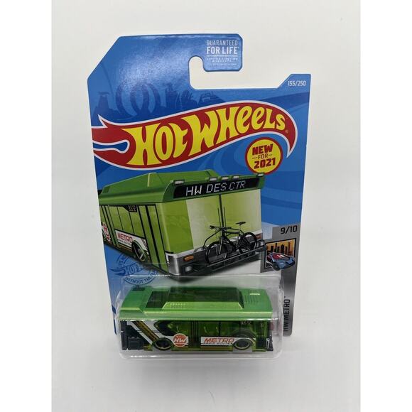 Hot Wheels Green Ain't Fare #155 2021 HW Metro 9/10 ⭐️ - Picture 1 of 5